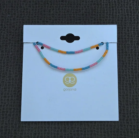 Gorjana "Gigi Stripe" Glass🪟 Bead Necklace - NWT - Picture 3 of 16